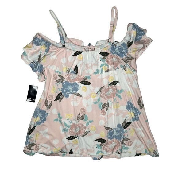 Torrid super‎ Soft Knit Floral cold shoulder size 00 NWT - Picture 6 of 14